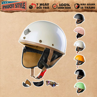 Mũ bảo hiểm pub Varo N120 nửa đầu - Đủ màu - [FREESHIP]