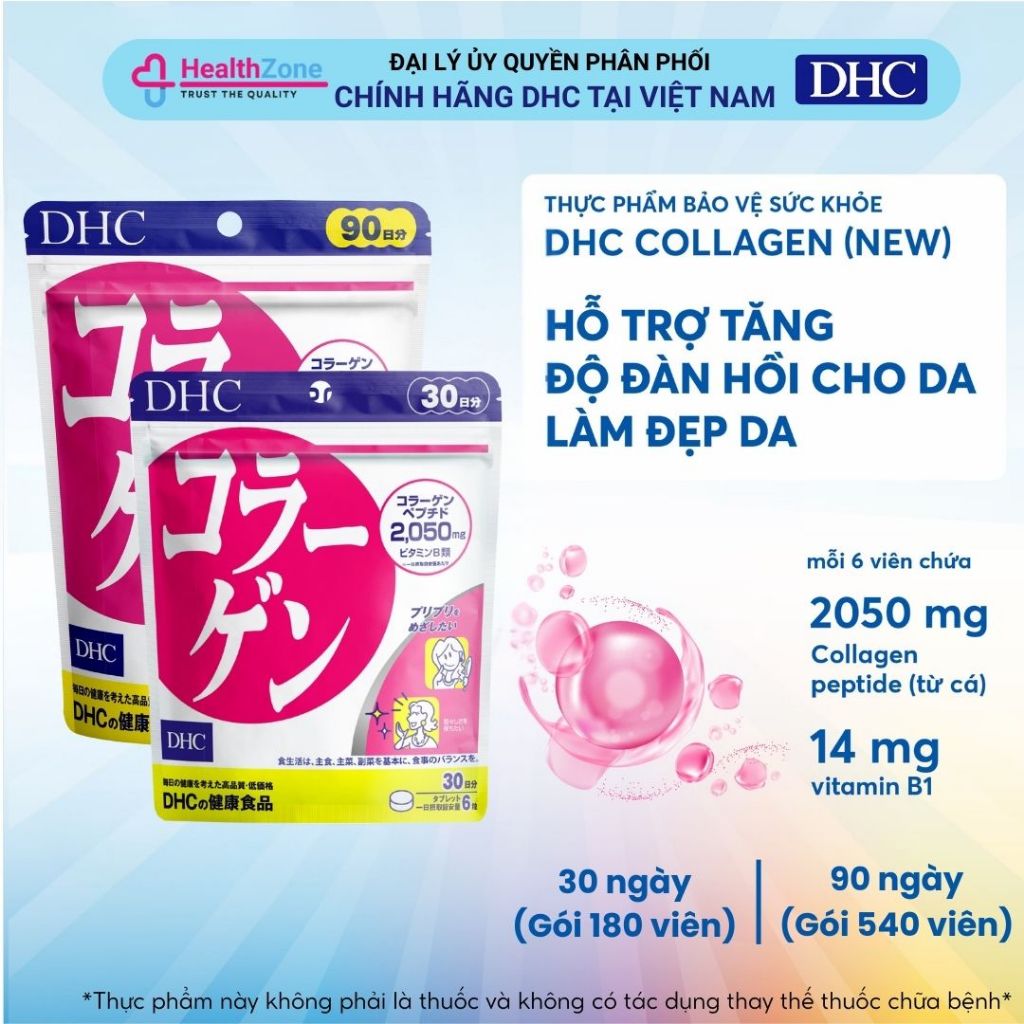 Viên Uống Bổ Sung Collagen DHC COLLAGEN Chính Hãng
