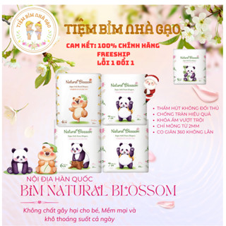   Chính Hãng  Bỉm Natural Blossom mẫu mới 2024 nội địa Hàn Quốc L24m XL22m XXL20 XXXL18m. 