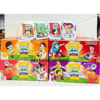  Thùng Sữa Lif Kun Túi 110mlx24 Gói Hương Nho  Cam Dâu Socola 