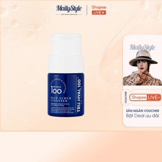 H75_[KÈM QUÀ] Bột rửa mặt kiêm tẩy da chết TRU.HYAL 100TM Sugar Soda Face Scrub Cleanser 80g + TẶNG----