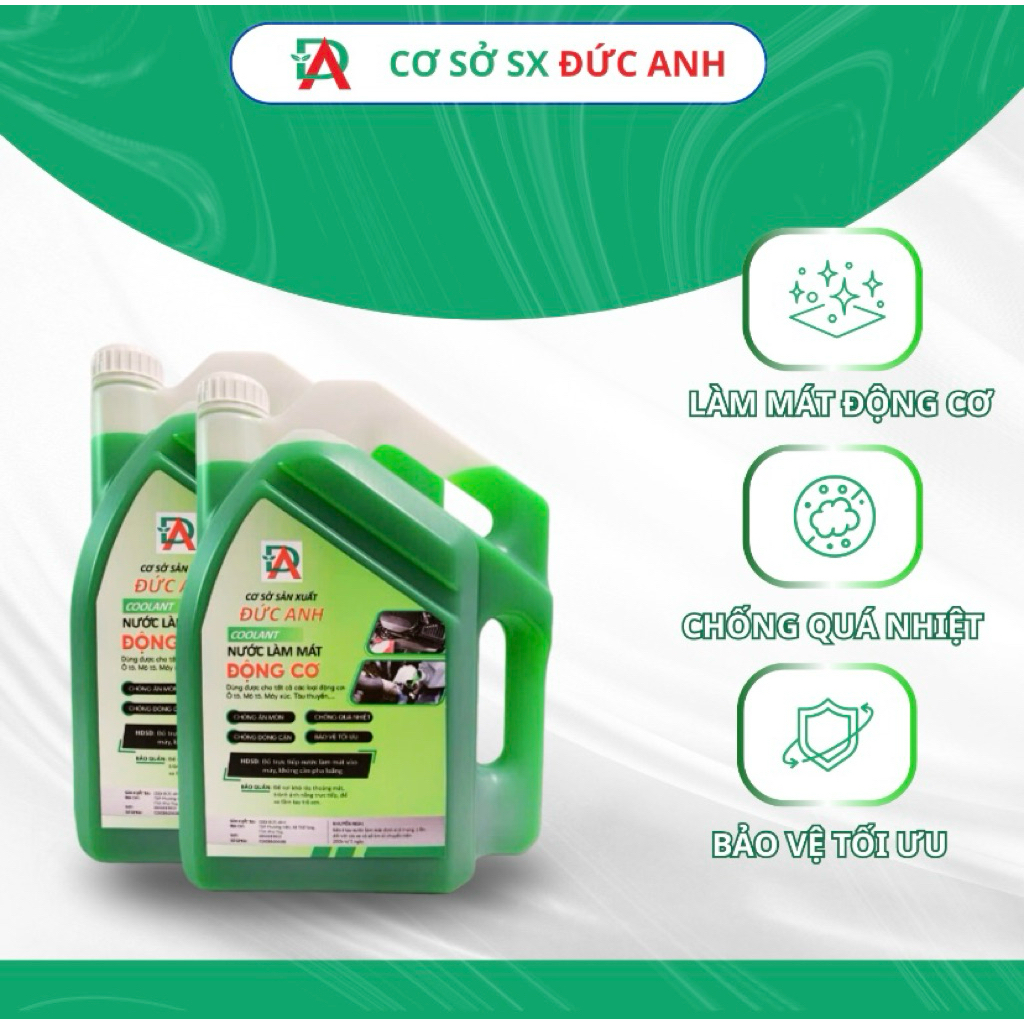 Combo 2 can nước làm mát động cơ 5L (5%)