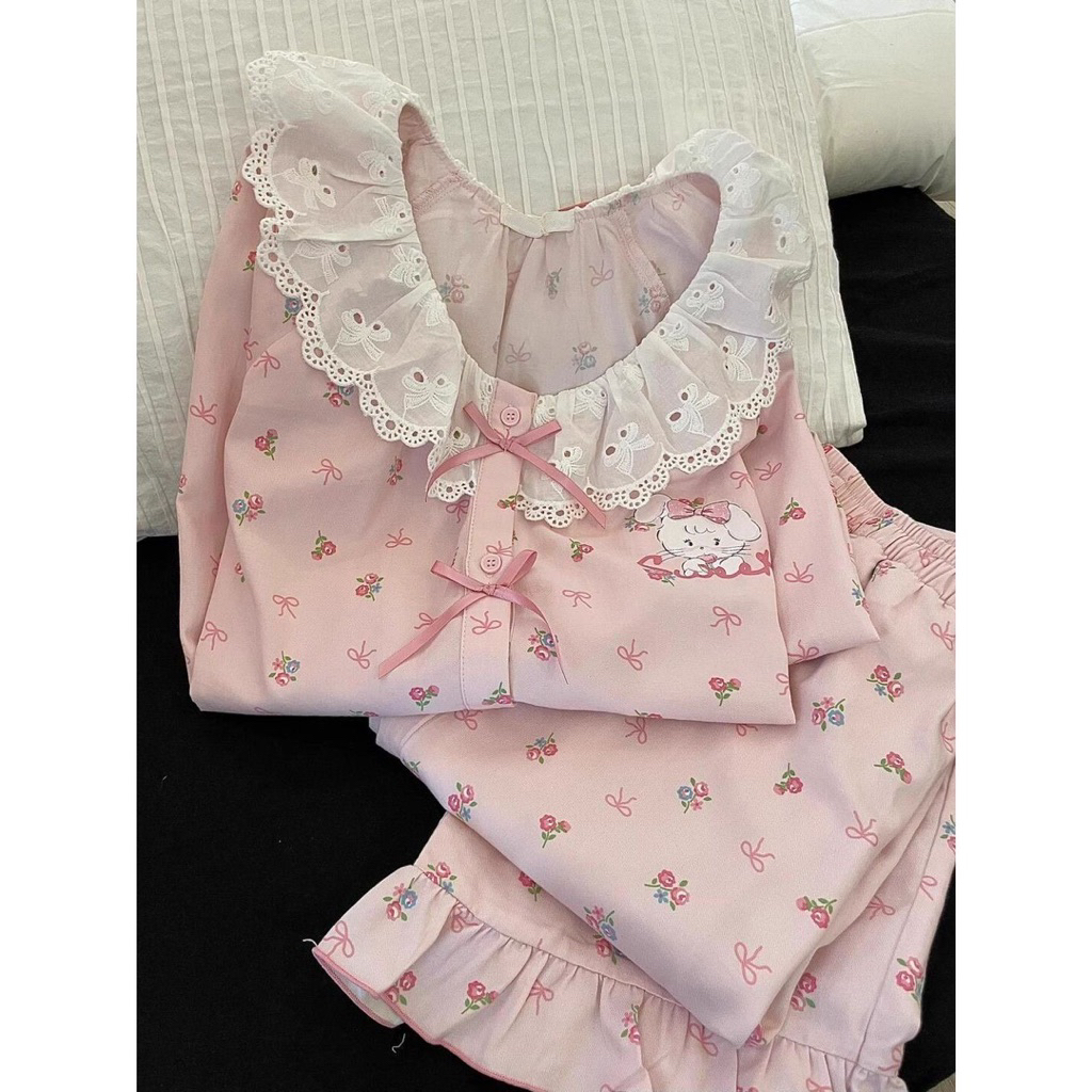 𝐁𝐲 𝟐𝟓 𝐬𝐭𝐮𝐝𝐢𝐨 Pyjama dài tay dễ thương