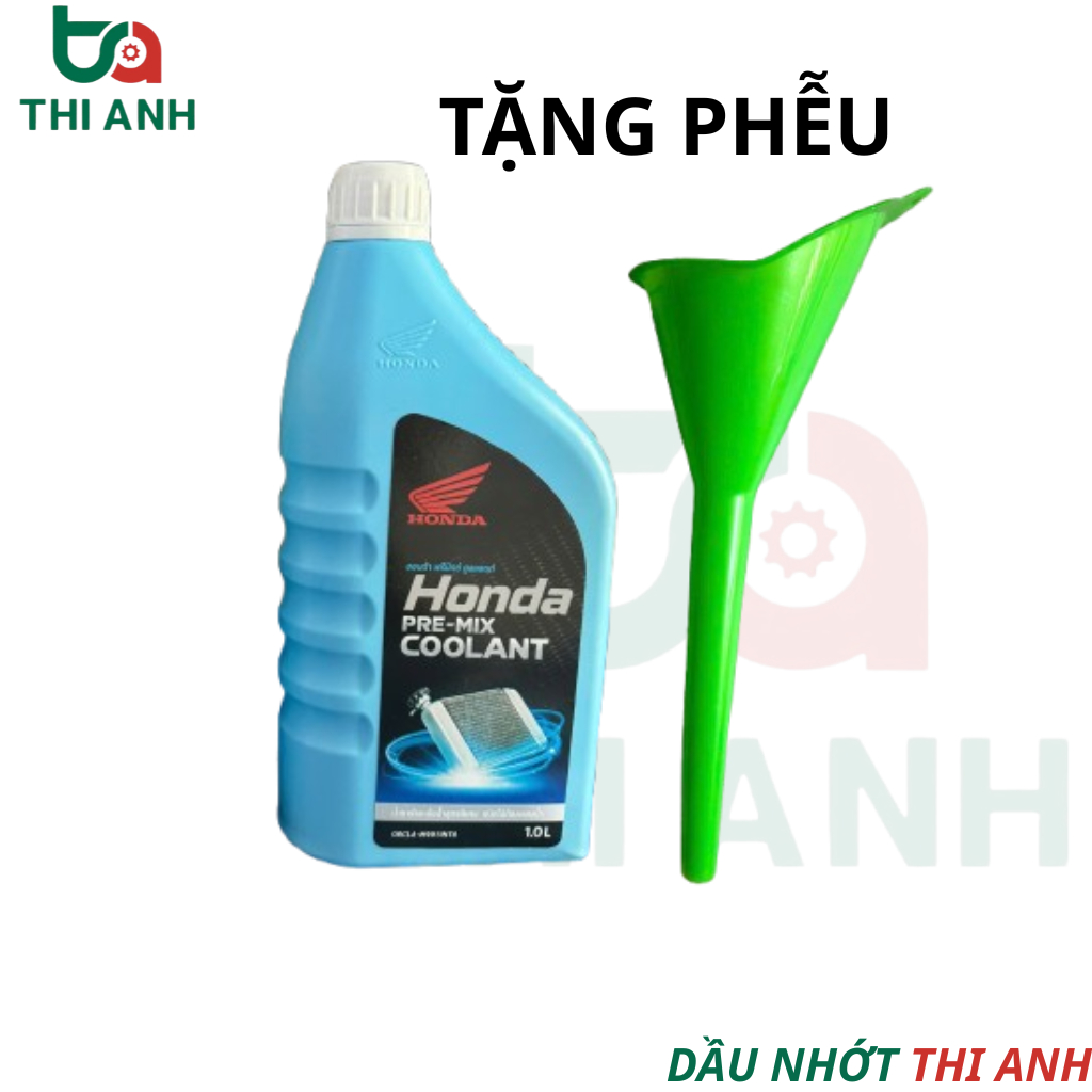 Nước Mát Honda 1L Tặng Kèm Phễu, Nước Làm Mát Xe, Nước Mát Xe Máy