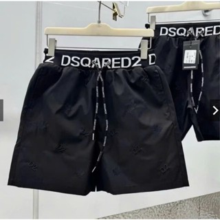  Quần Short Gió Nam Gió Thêu Logo Lá Phong D2 Monogram Phối Cạp Chun Dây Rút. Quần Đùi Siêu Cấp Cho Boy Phố 2025 