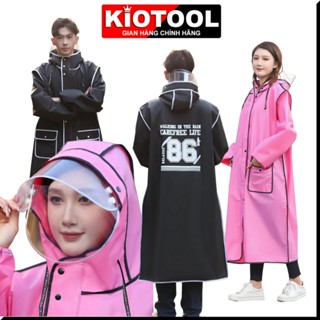  Áo mưa bộ người lớn Kiotool trùm toàn thân thời trang – Gấp gọn tiện lợi EVA cao cấp khoá kéo chống nước 