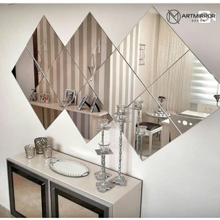 Gương Dán Tường Toàn Thân Cao Cấp  Nội Thất Decor Phòng Kích Thước 25x25cm