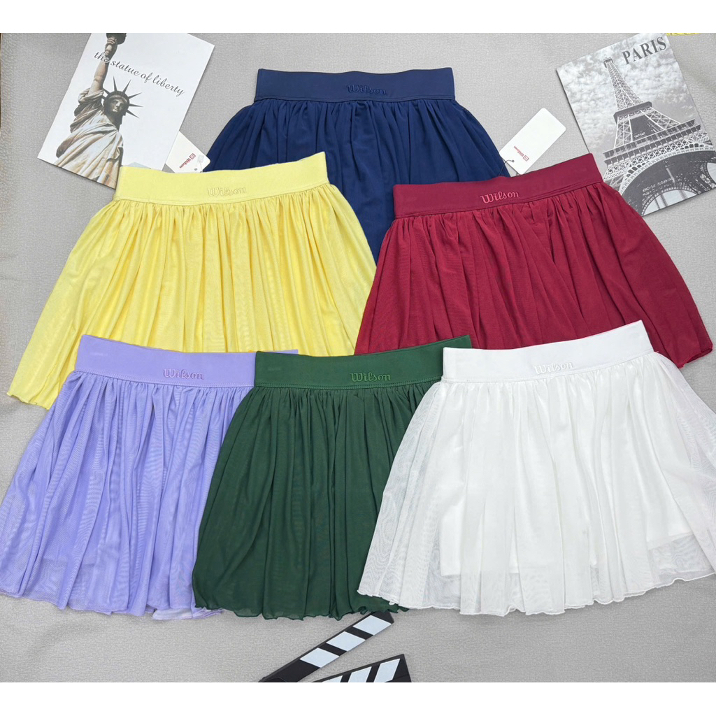Chân váy thể thao nữ xếp ly POMO von mềm nhẹ tập pickleball, tennis, cầu lông, zumba , aerobic CV32