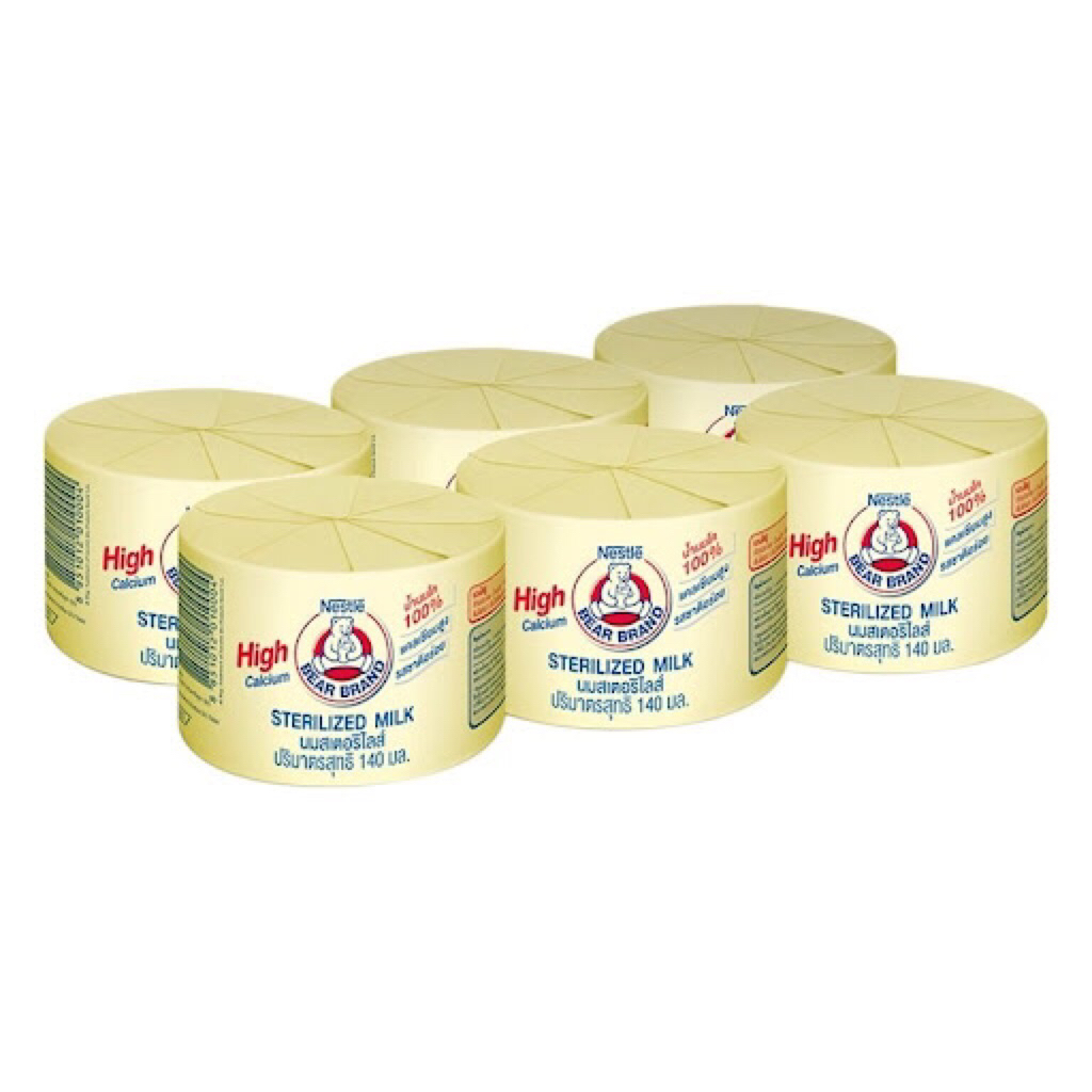 6 lon sữa gấu Nestle Thái lan 140ml