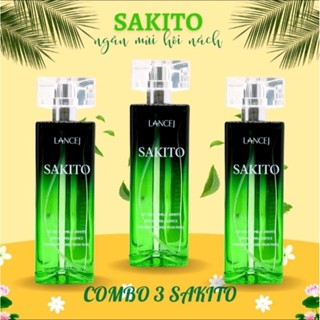Combo 3 lọ xịt khử mùi hôi nách Sakito hương nước hoa Quyên lara 45 ml