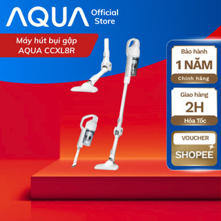 Máy hút bụi gập Aqua CCXL8R đặc biệt đầu gập 90 độ, lực hút 15.500Pa - Bảo hành 12 tháng