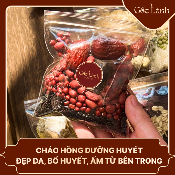 Set 7 gói cháo hồng dưỡng huyết- Đẹp Da, Bổ Huyết, Ấm Từ Bên Trong