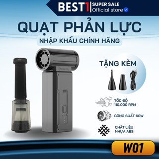 Quạt Phản Lực Máy Thổi Cầm Tay Mini Booster W01 Siêu Mạnh
