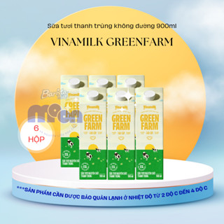 Combo 6 hộp Sữa Tươi Thanh Trùng Vinamilk Greenfarm không đường 900ml