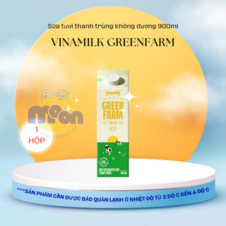  Sữa Tươi Thanh Trùng Vinamilk Greenfarm không đường 900ml 