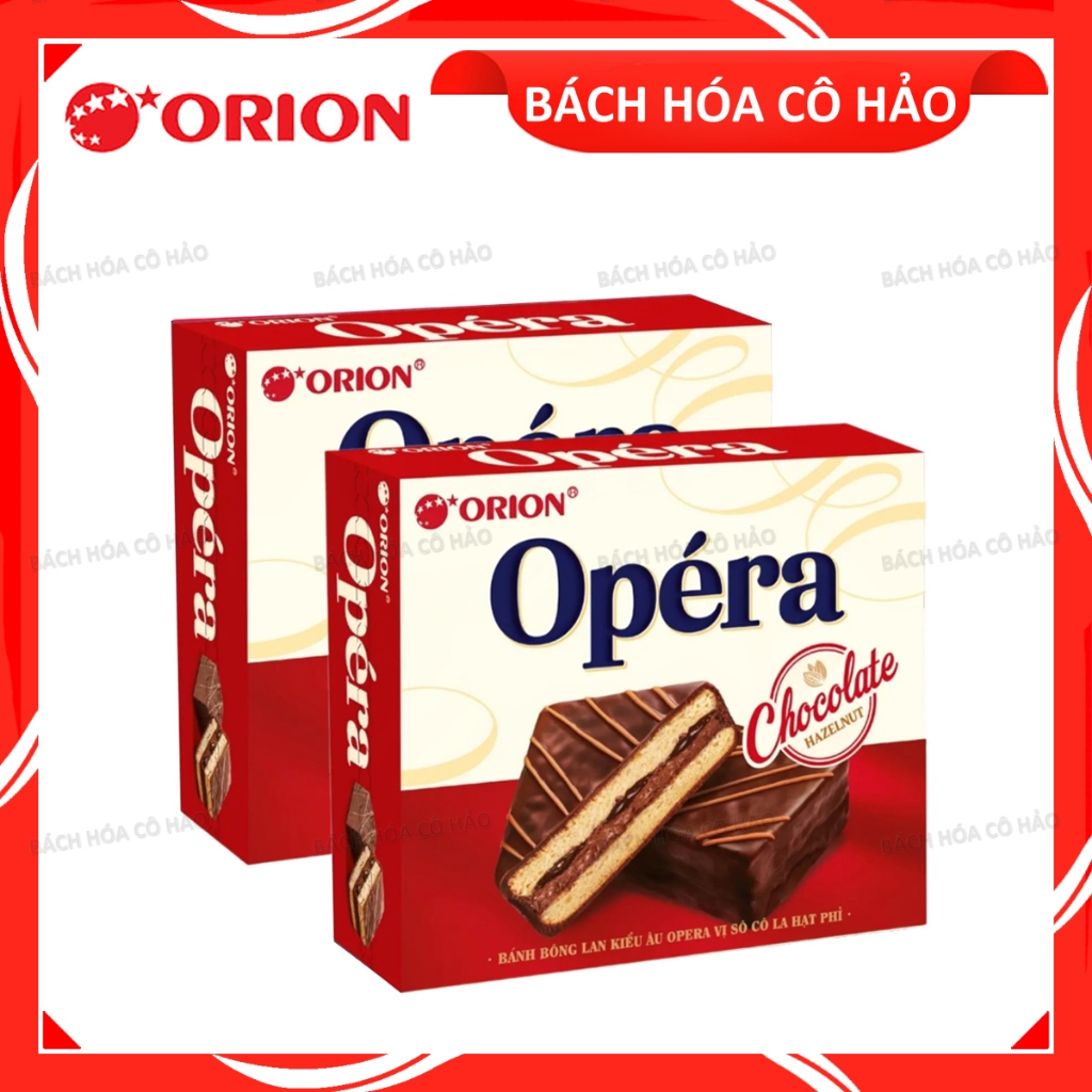 COMBO 2 HỘP BÁNH BÔNG LAN KIỂU ÂU OPERA VỊ SOCOLA ORION 280 GRAM