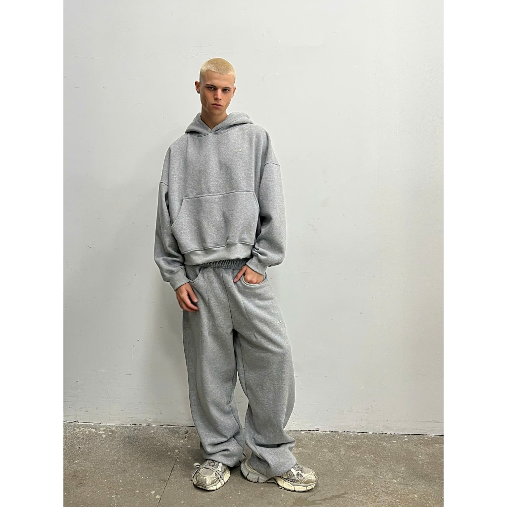  COMBO CORE HOODIE & BEAM SWEATPANT - Combo Áo Hoodie Cotton Và Quần Nỉ Bông Unisex Nam Nữ 