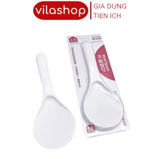  Muôi Xới Cơm Vilahome Muỗng Nhựa Xới Cơm Chống Dính Nhựa PP Nguyên Sinh An Toàn Tiện Lợi 