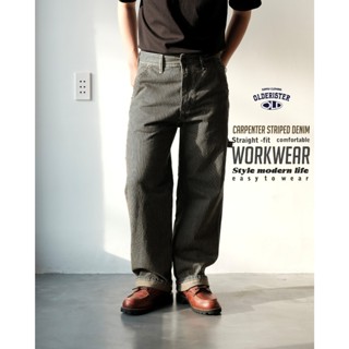  Quần Dài Denim Sọc Carpenter - Straight fit - Olderister 