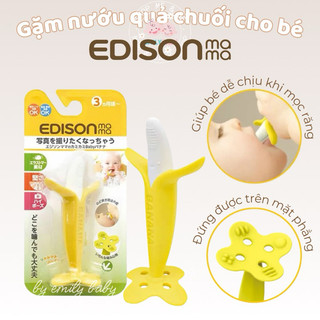  Gặm nướu chuối Edison Mama Nhật Bản cho bé từ 3 tháng tuổi 