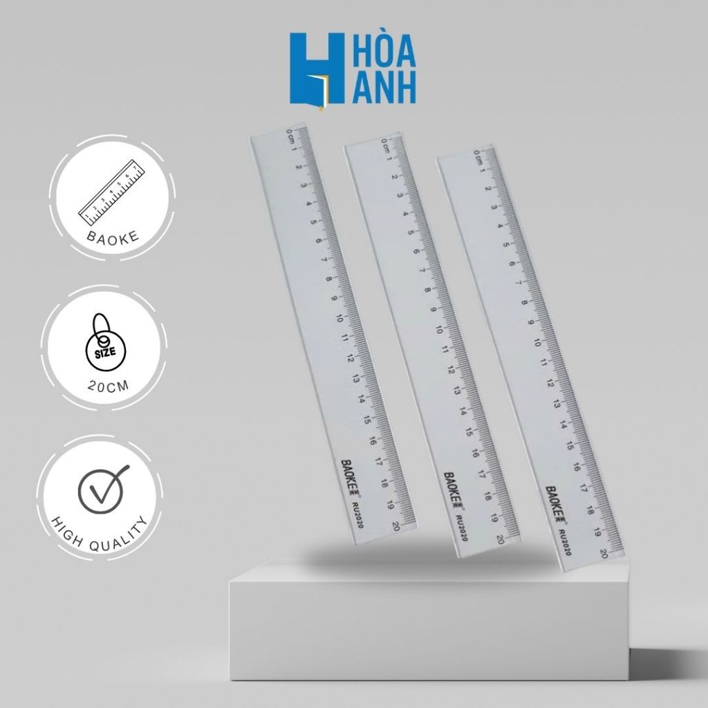 Thước Kẻ Meka 20cm/30cm/40cm Baoke