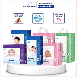 Bỉm Goldgi cao cấp và Goldgi x5  size NB92 S84 M60 M66 L48 Xl44 chính hãng