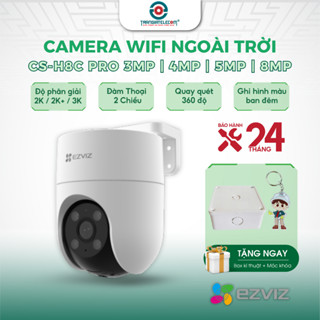 Camera Wifi Ngoài Trời EZVIZ H8C PRO 3MP/ 4MP/ 5MP Xoay 360, Đàm Thoại 2 Chiều, Có Màu Đêm - TRANGIATELECOM