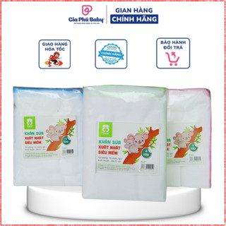 Khăn Sữa / Khăn Xô Mipbi Xuất Nhật 100% Cotton Tự Nhiên Set 10 khăn ( kích thước 28x35cm )