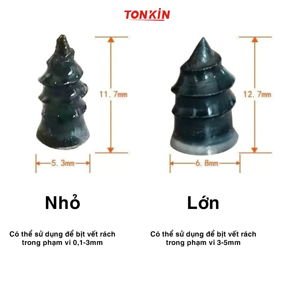 Hộp 20 vít vá lốp xe không săm cho ô tô