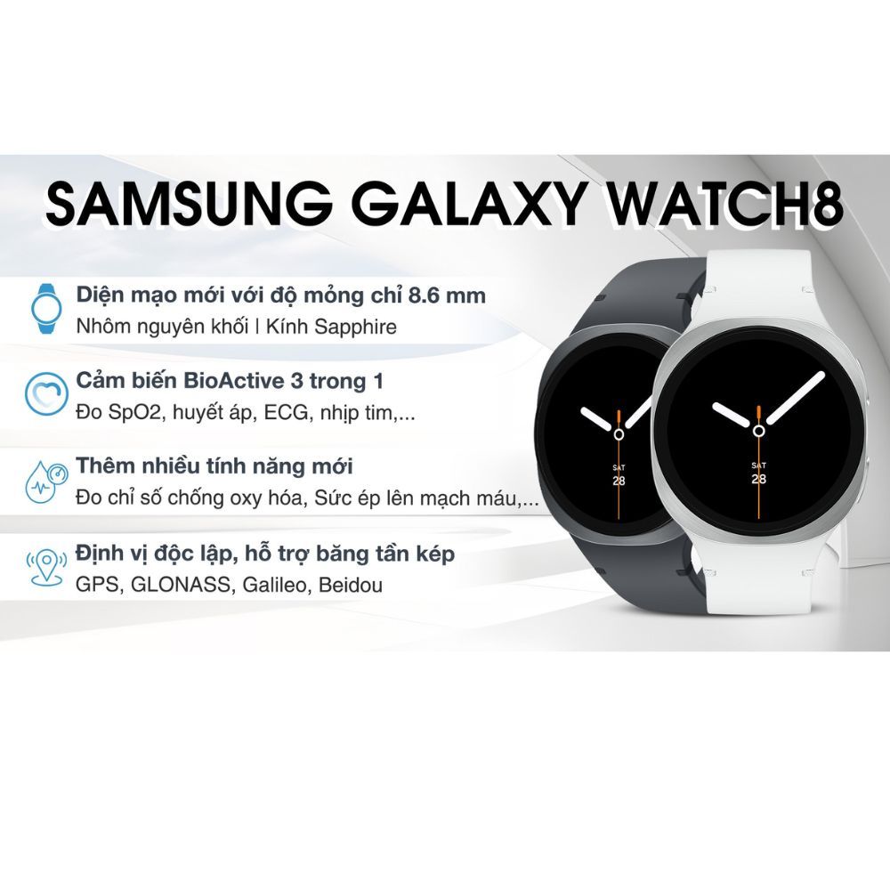 Đồng hồ thông minh Samsung Galaxy Watch 8, Galaxy AI,Hàng chính hãng | BigBuy360 - bigbuy360.vn