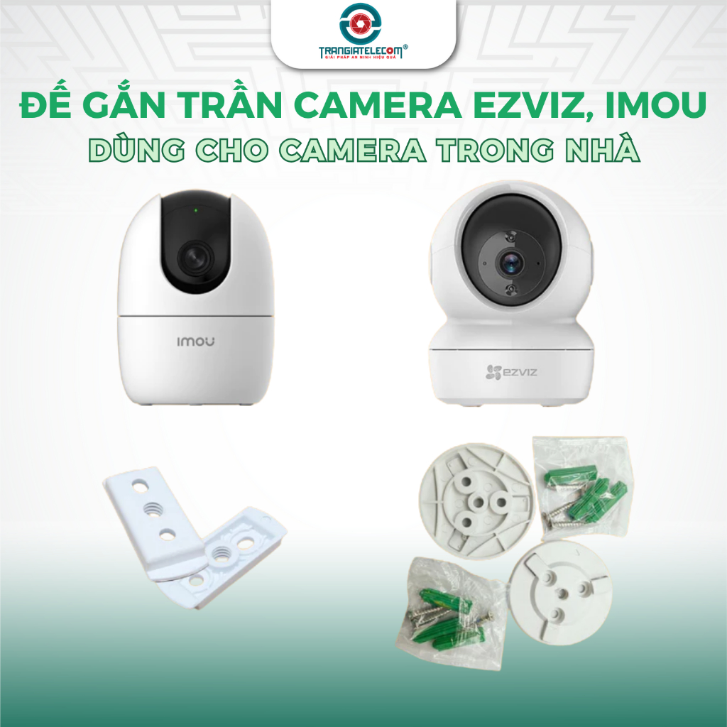 Chân đế liền camera trong nhà Ezviz, IMOU, KBONE, DAHUA chất liệu ABS - TRANGIATELECOM