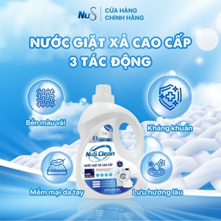   JV Mart  Nước giặt xả cao cấp NUS Clean hương Nắng Mai can 3.2l JV66  