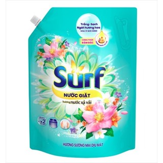  Nước Giặt SURF Sương Mai Dịu Mát Túi 2.9kg – Giặt Sạch Hương Thơm Dễ Chịu An Toàn Cho Bé 