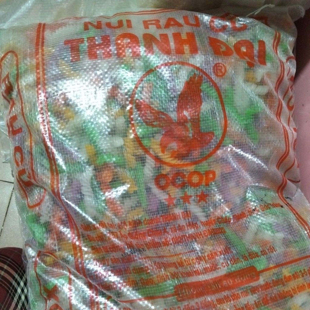 Bao 5kg nui xoắn rau củ Thành Đại