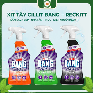  Xịt tẩy bếp lò nướng máy hút mùi & nhà tắm tẩy mốc Cillit Bang Expert – Diệt khuẩn 99.9% 750ml 