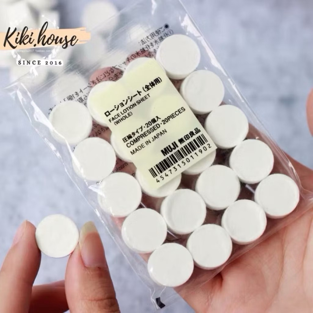 20 VIÊN MẶT NẠ NÉN MINI MUJI