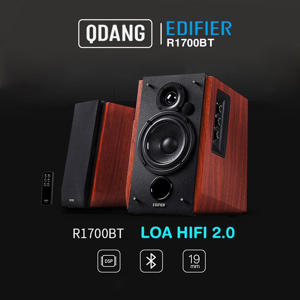 Loa EDIFIER R1700BT 2.0  Bluetooth 5.1 - Chuyên EDM, Remix, Bass khỏe, Model mới nhất 2023