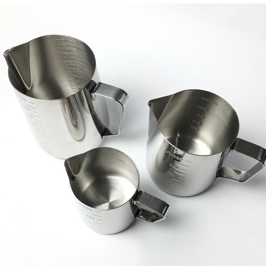 Ca Đánh Sữa Inox Có Chia Vạch – Ca Tạo Bọt Sữa Inox Thép Không Gỉ