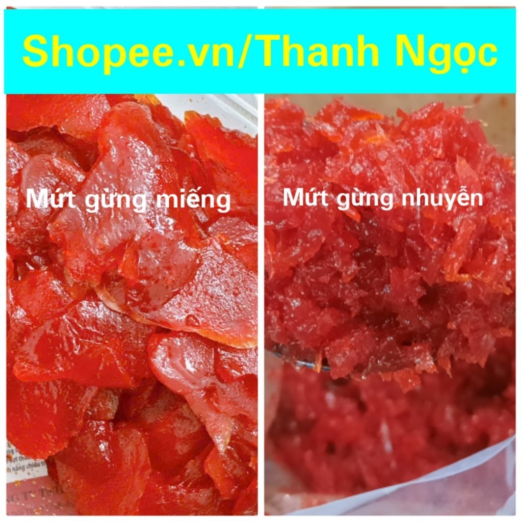 mứt gừng đỏ gói 200g