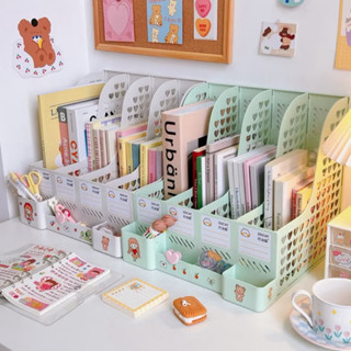 Kệ Sách 4 Ngăn 2 Tầng Màu Trơn Để Bàn ,Đựng Đồ Trang Trí Decor Bàn Học - Giá Khay Kệ Đựng Tài Liệu Văn Phòng Đựng Bút