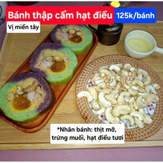 Thập cẩm trứng thịt hạt điều nếp 2 màu
