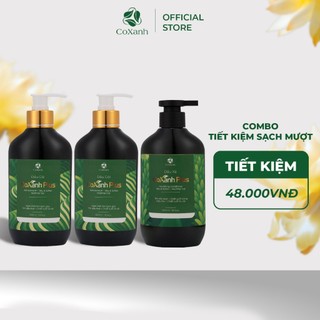 Combo Tiết Kiệm Sạch – Mượt Gồm 2 Dầu Gội Và 1 Dầu Xả Thảo Dược Cỏ Xanh Plus Hỗ Trợ Chăm Sóc Tóc