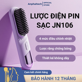  Lược Điện Pin Sạc JN106  Lược Điện Chải Tóc Không Dây 4 Chế Độ Nhiệt Công Nghệ Ion Âm Giúp Tạo Kiểm Và Chăm Sóc Tóc 