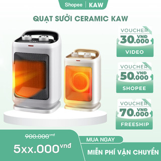 Quạt sưởi Ceramic Thương Hiệu KAW-K3000, Công Nghệ Sưởi Gốm, Tự Động Ngắt Điện An Toàn