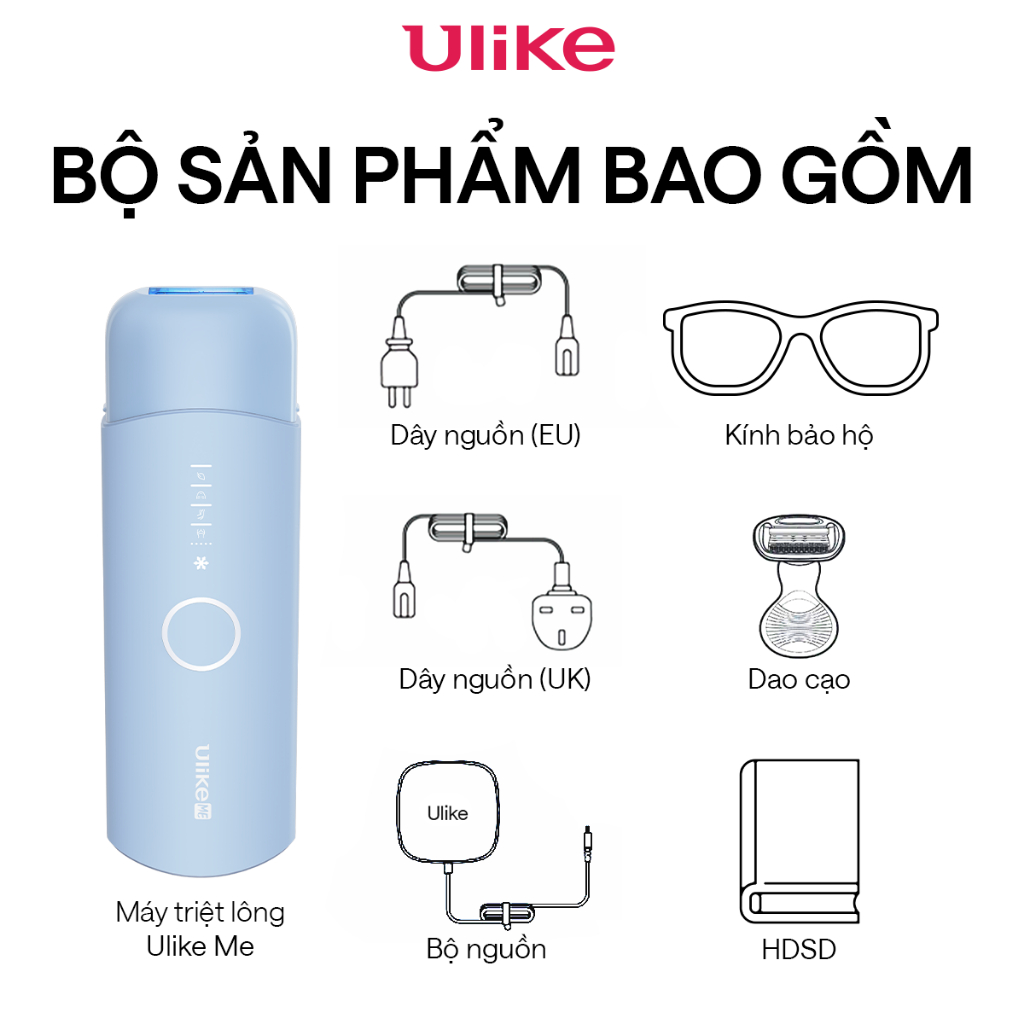 Máy triệt lông Ulike ME công nghệ làm mát Ice Cooling IPL Sapphire Xanh thiên thanh | BigBuy360 - bigbuy360.vn