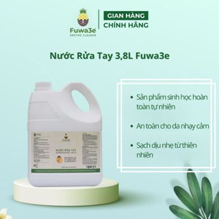  Nước rửa tay sát khuẩn Fuwa3e mùi hương tinh dầu quýt từ chế phẩm Enzyme sinh học 3,8L 