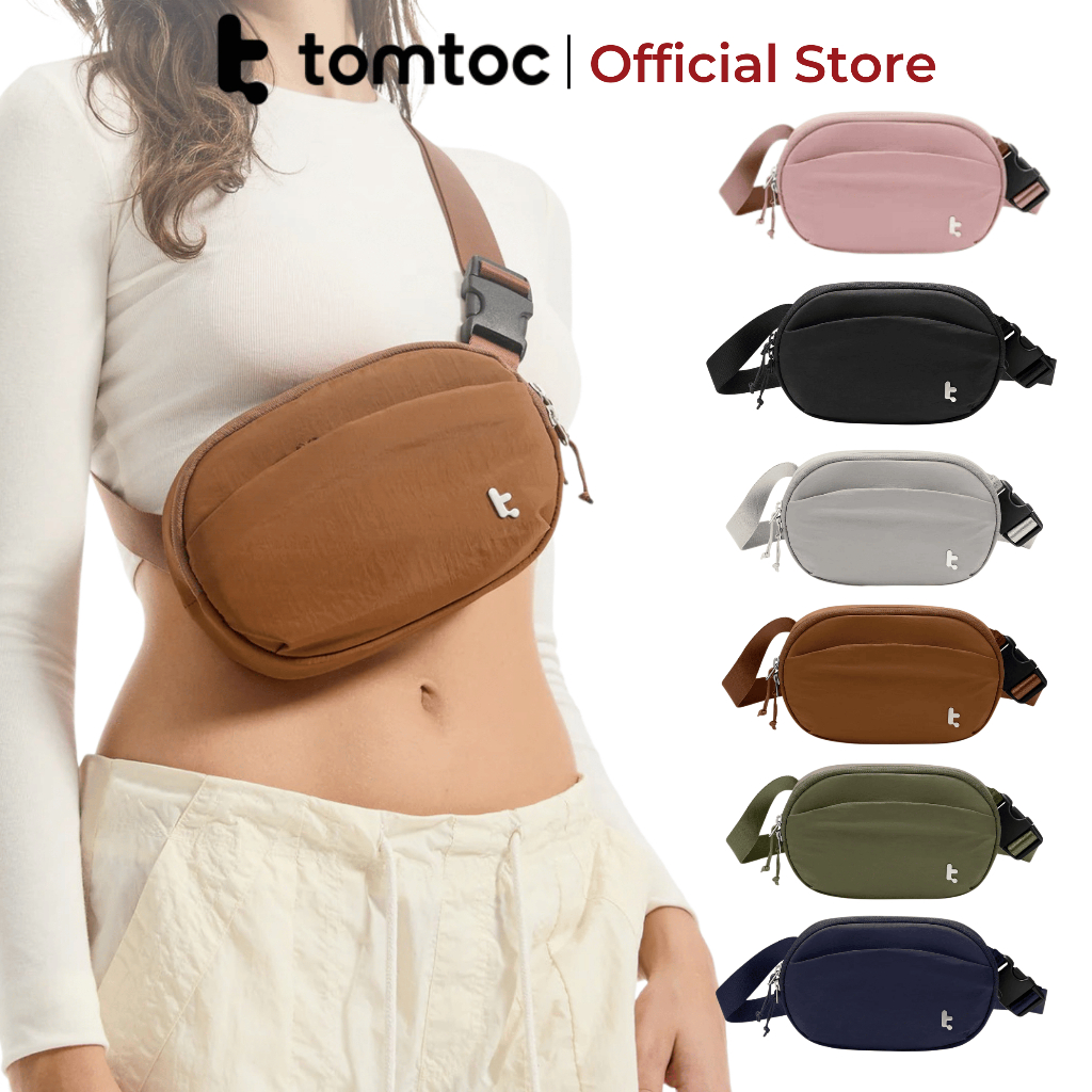 Túi đeo chéo/ đeo hông Tomtoc Slingbean Belt Bag chính hãng, nhỏ gọn, chống thấm nước, bền bỉ (T32) | BigBuy360 - bigbuy360.vn