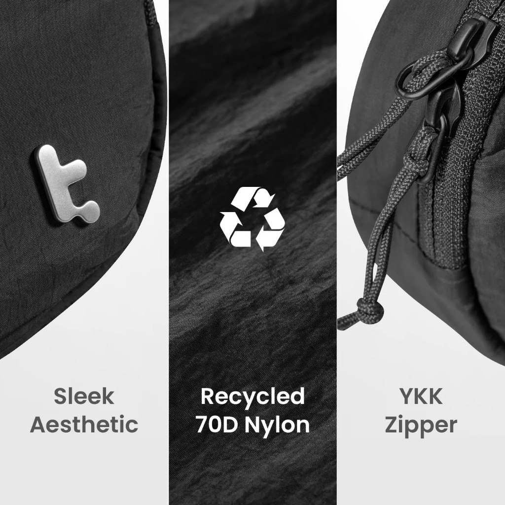 Túi đeo chéo/ đeo hông Tomtoc Slingbean Belt Bag chính hãng, nhỏ gọn, chống thấm nước, bền bỉ (T32) | BigBuy360 - bigbuy360.vn
