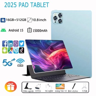 🔥Máy tính bảng v62 10.8 inch 16GB+512GB 4K Full Screen Dual SIM wifi/5G Hỗ trợ Bluetooth Gaming Giải trí Văn phòng kiêm