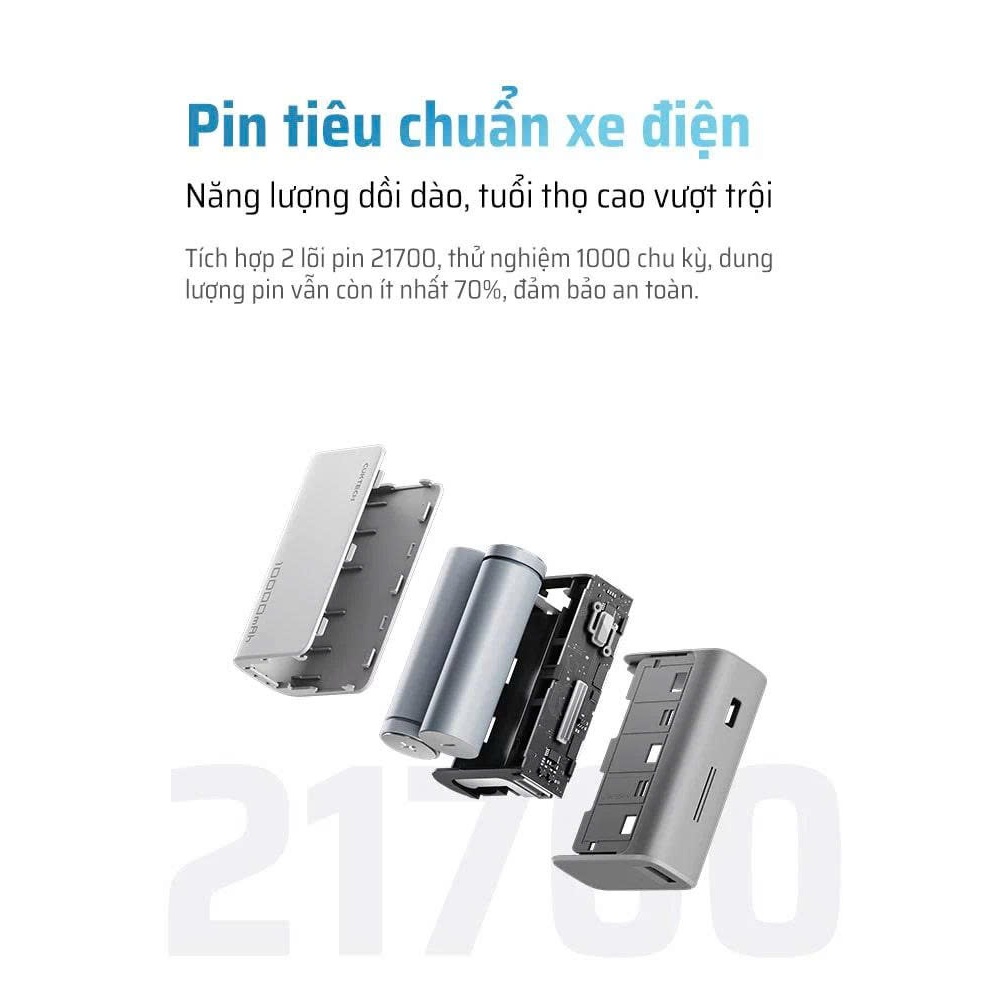 Sạc CUKTECH CP13/CP133L Kèm Cáp | Sạc Nhanh 30W Max | Dung Lượng 10.000mAh | Bảo Hành 18 Tháng LPB100 PB100S | BigBuy360 - bigbuy360.vn